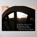 Gettysburg: Canon & Sunset with Memorial - Poster posters