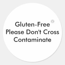 GF cross contaminate Stickers