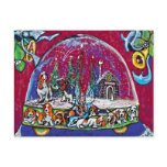 GGBR Holiday Postcard - SnowGlobe Bassets