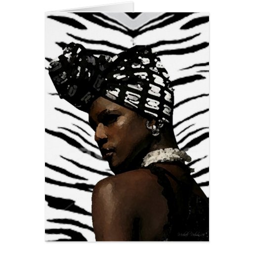 Ghana Black Beauty Greeting Card