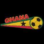 Ghana Embroidered Mens Polo Shirt