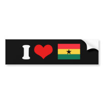Ghana Flag Bumper Sticker