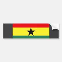 Ghana Flag Bumper Stickers