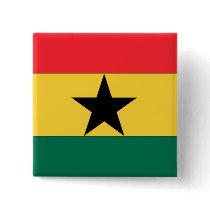 Ghana Flag Pinback Button