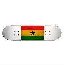 Ghana Flag Custom Skateboard