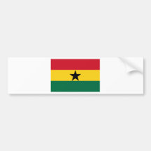Ghana Flag GH Bumper Sticker