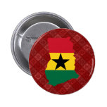 Ghana Flag Map full size Buttons