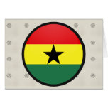 Ghana quality Flag Circle Cards