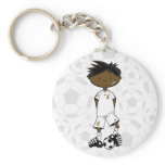 Ghana Soccer Boy Keychain