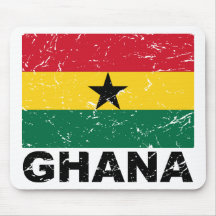 Ghana Vintage Flag Mousepad