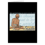 Ghandi Be The Change Quote Card