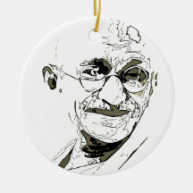 Ghandi inspiration christmas ornaments
