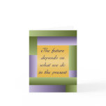 Ghandi inspirational quote Notecard - add your own