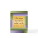 Ghandi inspirational quote Notecard - add your own