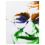 Ghandi on Subtle Indian Flag flyers