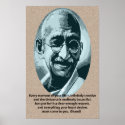 Ghandi quotation posters