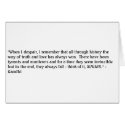 Ghandi Truth cards