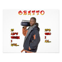 Ghetto Guy Personalized Invitations