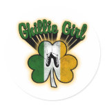 Ghillie Girl Round Sticker