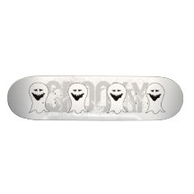 Ghost. Black and White. Skateboard Decks