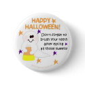 Ghost Eating Candy Corn buttons