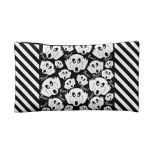 Ghost Faces and Stripes Cosmetic Bags