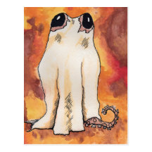 Ghost Octopus Postcard