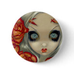 "Ghost of a Rose" Button