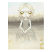 "Ghost of the Pumpkin Patch" Postcard