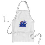 Ghost Over Town Halloween design aprons