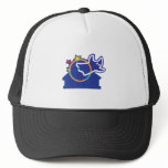 Ghost Over Town Halloween design hats