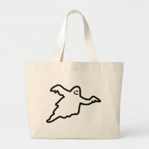 Ghost phantom tote bags