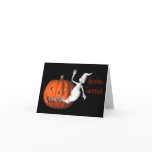 Ghost Pumpkin Funny Halloween Party Invitation cards