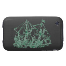 Ghost Ship Tough iPhone 3 Cover