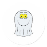 Ghost Smiley Face stickers