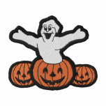 Ghost with Pumpkin embroidered shirts