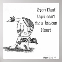 Ghostie: Even Duct tape can't fix... Posters