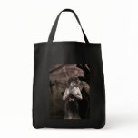 Ghostly Cat Lady tote bags