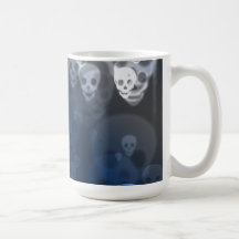 Ghostly Skulls Halloween Coffee Mug