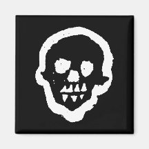 Ghostly Voodoo Square Magnet