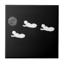 Ghosts and Moon Tile