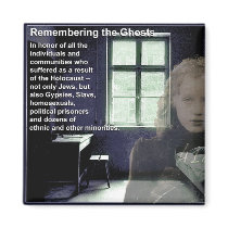 ghosts fridge magnet