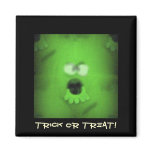 Ghoulie Trick or Treat Green Monster magnets