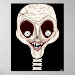 Ghoulish Skull Poster