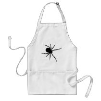 Giant Black Spider Apron