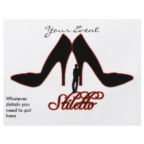 Giant Black Stilettos