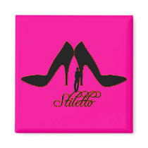 Giant Black Stilettos