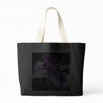 Giant Blue Purple Iris Canvas Bags
