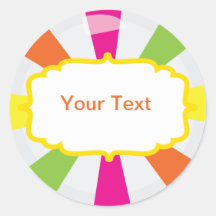 Giant Candy Party Buffet label Sticker