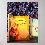 Giant Christmas Card in Bangkok, Thailand posters